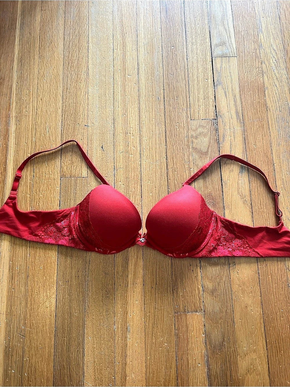 Victoria's Secret Body By Victoria Push-Up Bra Red 36B